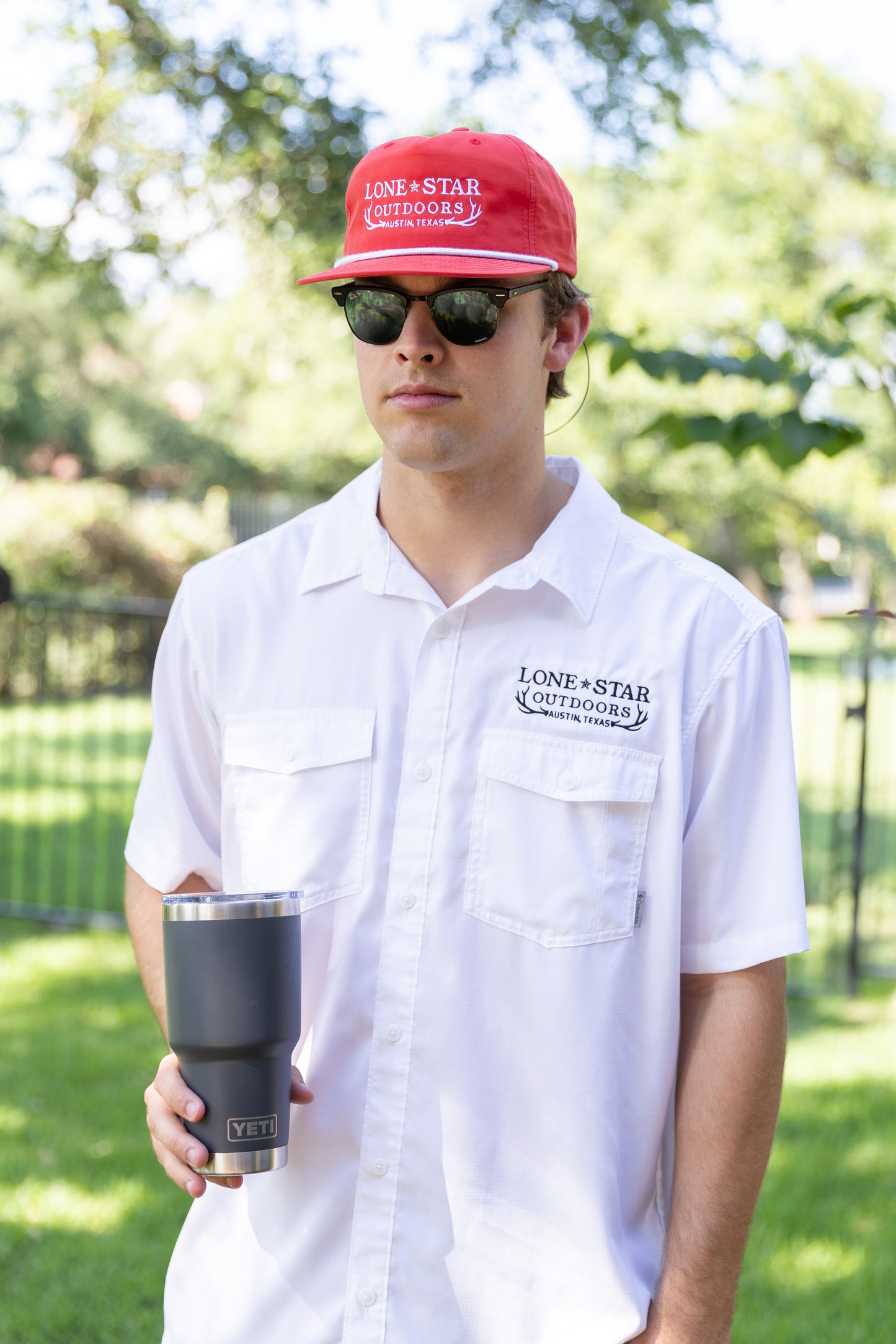 Lone Star Outdoors Antlers - Rope Hat - Red/White