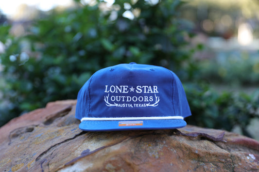 Lone Star Outdoors Antlers - Rope Hat - Navy/White