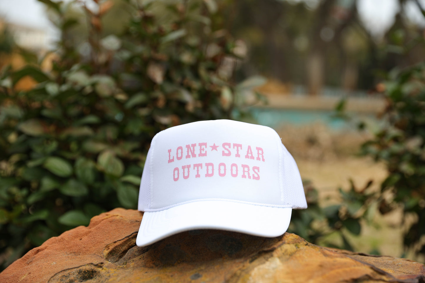 Lone Star Outdoor Foam Trucker White/Pink