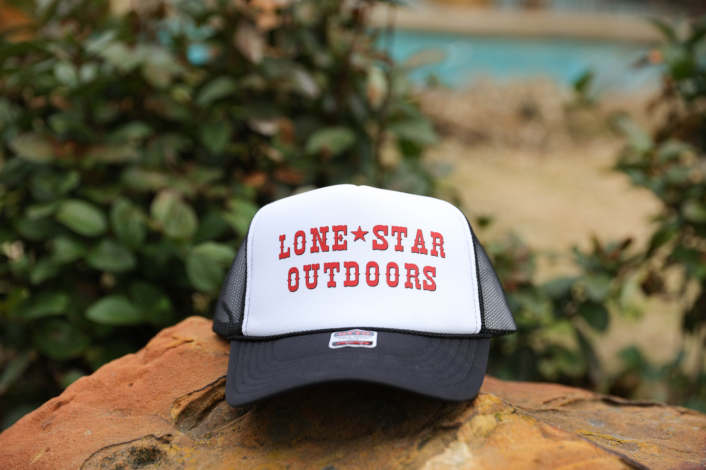 Lone Star Outdoor Foam Trucker Black/White