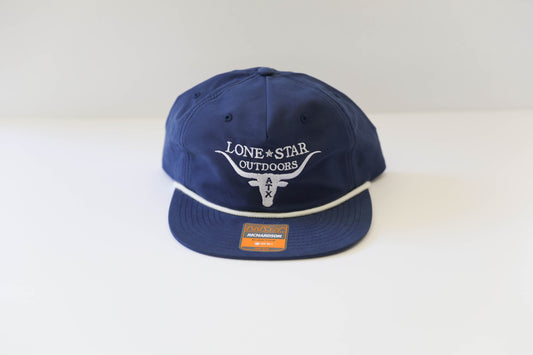 Lone Star Outdoors - Rope Hat - Navy/White